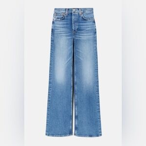 RE/DONE 70S ULTRA HIGH RISE WIDE LEG INDIGO STORM Size 29